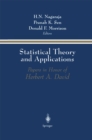 Image for Statistical Theory and Applications: Papers in Honor of Herbert A. David