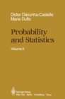 Image for Probability and Statistics: Volume II