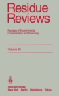 Image for Residue Reviews: Reviews of Environmental Contamination and Toxicology : 96