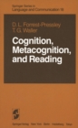 Image for Cognition, Metacognition, and Reading : 18