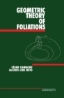Image for Geometric Theory of Foliations