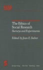Image for Ethics of Social Research: Surveys and Experiments