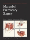 Image for Manual of Pulmonary Surgery