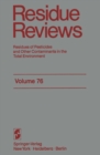 Image for Residue Reviews: Residues of Pesticides and Other Contaminants in the Total Environment