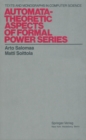 Image for Automata-Theoretic Aspects of Formal Power Series