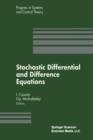 Image for Stochastic Differential and Difference Equations