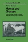 Image for Horses and Grasses : The Nutritional Ecology of Equids and Their Impact on the Camargue