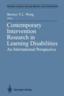 Image for Contemporary Intervention Research in Learning Disabilities