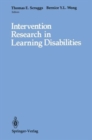 Image for Intervention Research in Learning Disabilities