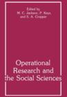 Image for Operational Research and the Social Sciences