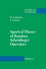 Image for Spectral theory of random Schrèodinger operators