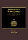 Image for Advances in Solar Energy : An Annual Review of Research and Development Volume 3
