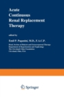 Image for Acute Continuous Renal Replacement Therapy