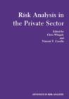 Image for Risk Analysis in the Private Sector