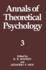 Image for Annals of Theoretical Psychology : Volume 3