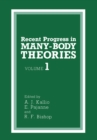 Image for Recent Progress in MANY-BODY THEORIES