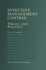 Image for Effective Management Control: Theory and Practice