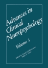 Image for Advances in Clinical Neuropsychology: Volume 3