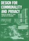 Image for Design for Communality and Privacy