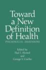 Image for Toward a New Definition of Health