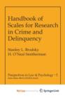 Image for Handbook of Scales for Research in Crime and Delinquency