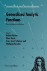 Image for Generalized Analytic Functions