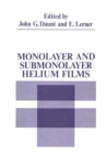 Image for Monolayer and Submonolayer Helium Films
