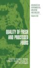 Image for Quality of Fresh and Processed Foods