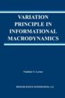Image for Variation Principle in Informational Macrodynamics