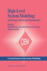 Image for High-Level System Modeling : Specification Languages