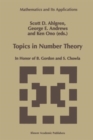 Image for Topics in Number Theory : In Honor of B. Gordon and S. Chowla