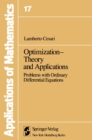 Image for Optimization-Theory and Applications: Problems with Ordinary Differential Equations