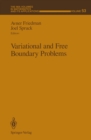 Image for Variational and Free Boundary Problems