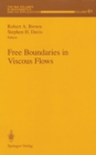 Image for Free Boundaries in Viscous Flows