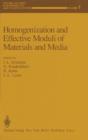 Image for Homogenization and Effective Moduli of Materials and Media