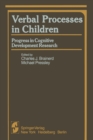 Image for Verbal Processes in Children: Progress in Cognitive Development Research