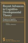 Image for Recent Advances in Cognitive-Developmental Theory
