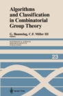 Image for Algorithms and Classification in Combinatorial Group Theory : 23