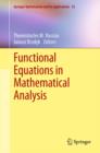 Image for Functional equations in mathematical analysis