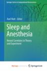 Image for Sleep and Anesthesia