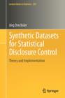 Image for Synthetic datasets for statistical disclosure control  : theory and implementation
