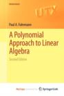 Image for A Polynomial Approach to Linear Algebra