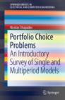 Image for Portfolio choice problems: an introductory survey of single and multiperiod models