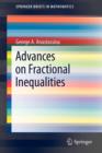Image for Advances on Fractional Inequalities