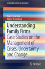 Image for Understanding family firms: case studies on the management of crises, uncertainty and change