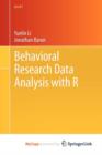 Image for Behavioral Research Data Analysis with R