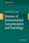 Image for Reviews of environmental contamination and toxicology. : Vol. 215