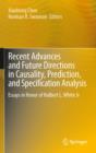Image for Recent Advances and Future Directions in Causality, Prediction, and Specification Analysis