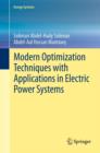 Image for Modern optimization techniques with applications in electric power systems