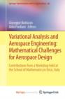 Image for Variational Analysis and Aerospace Engineering: Mathematical Challenges for Aerospace Design